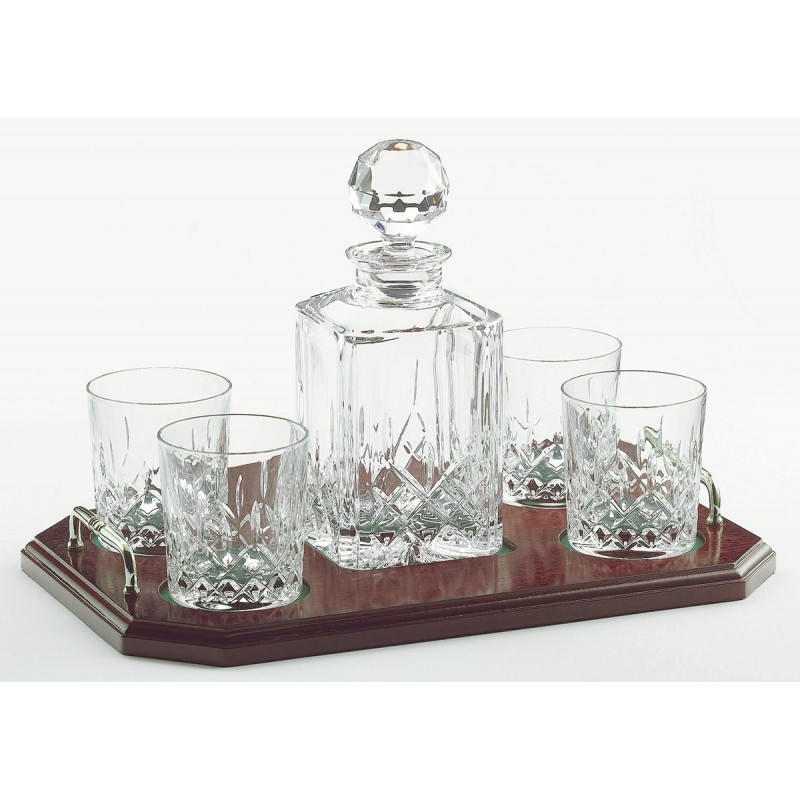 Longford Square Decanter Tray Set - Galway Crystal