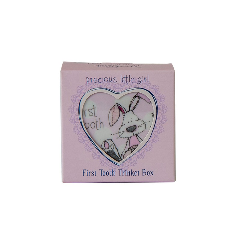 Pink Little Miracles First Tooth Trinket Box