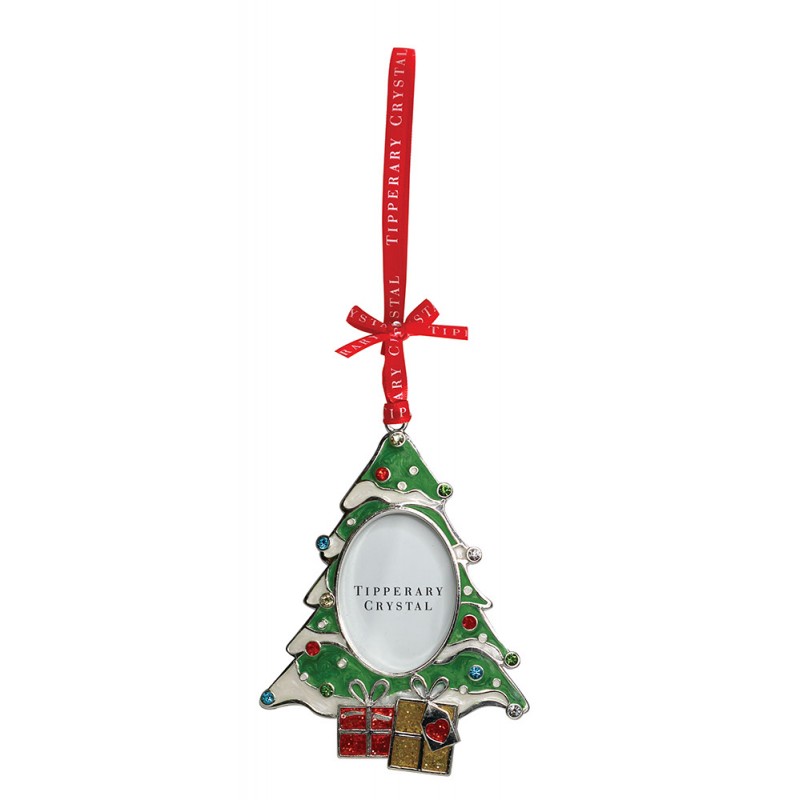 Sparkle Christmas Tree Frame Decoration - Tipperary Crystal