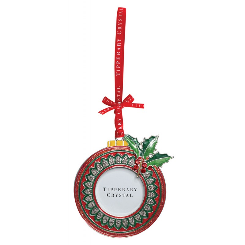 Sparkle Bauble Frame Decoration - Tipperary Crystal