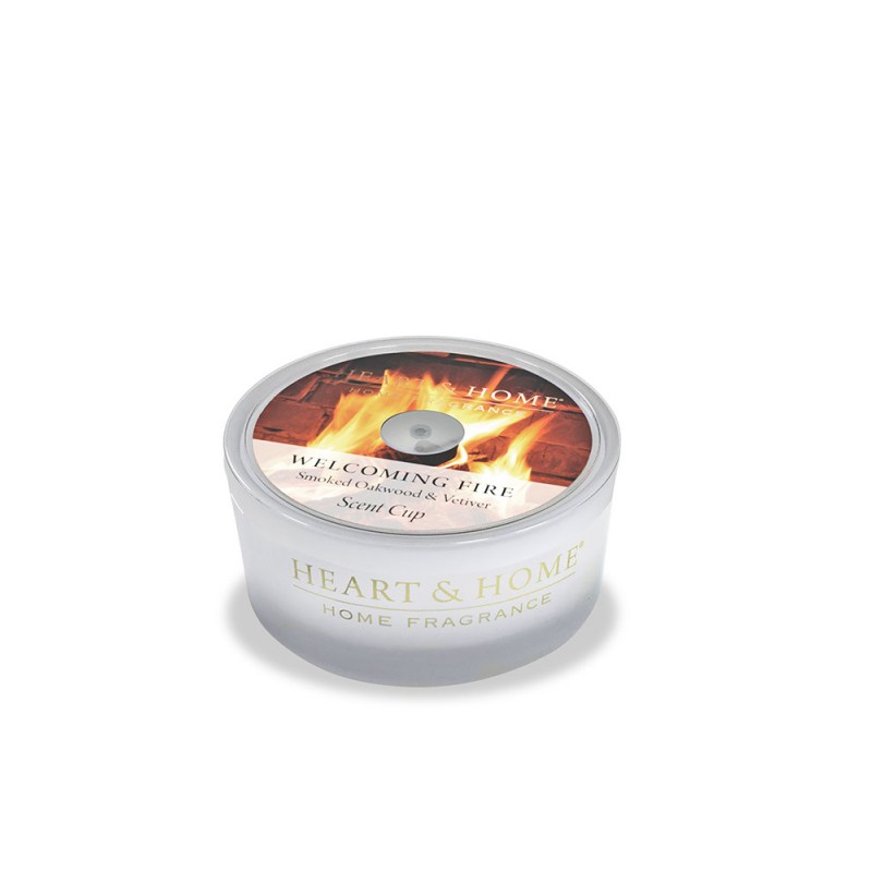 Heart & Home Glass Scent Cups - Welcoming Fire