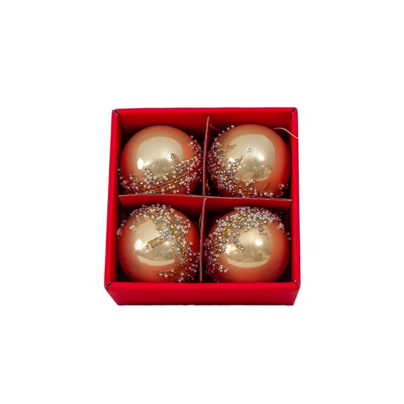 Cherished Moments - Gold Baubles Set of 4