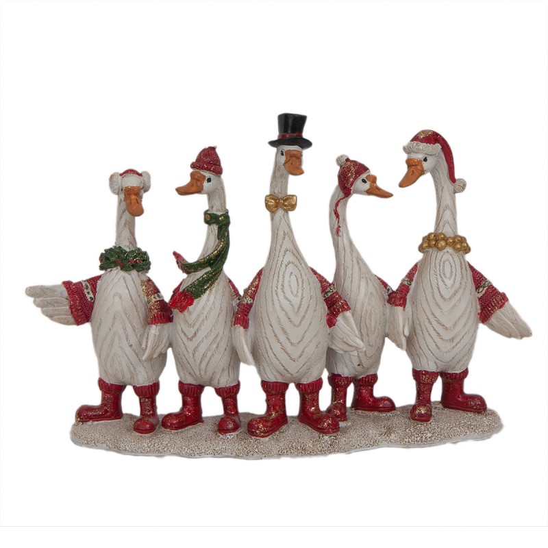 Cherished Moments - Gaggle of Geese (5) - Red