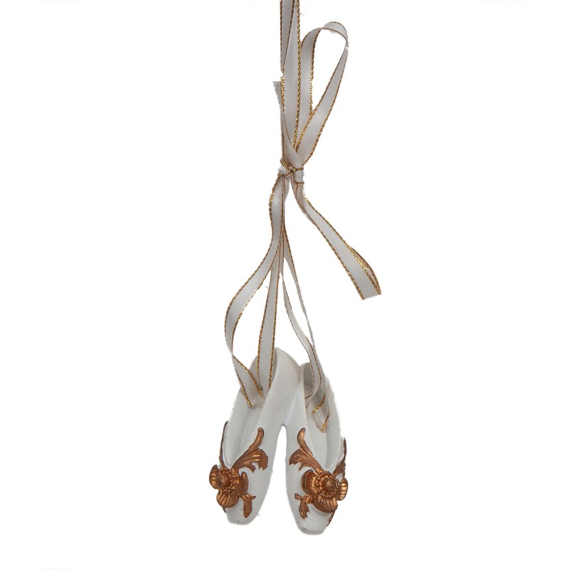 Cherished Moments - Gold Ballet Slippers Tree Decoration