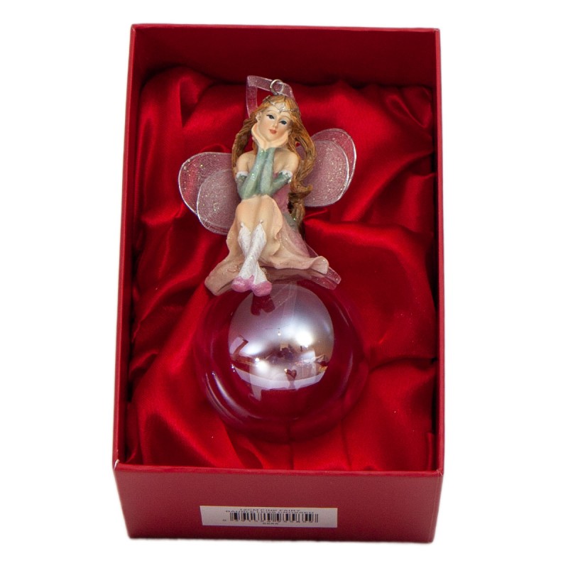 Cherished Moments - Pink Fairy Bauble Legs Crossed Cherished Moments - Pink Fairy Bauble Legs Crossed