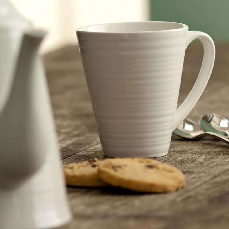 Belleek Living Ripple 4 Piece Mug Set