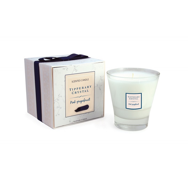 Pink Grapefruit Candle Filled Tumbler Glass Pink Grapefruit Candle Filled Tumbler Glass