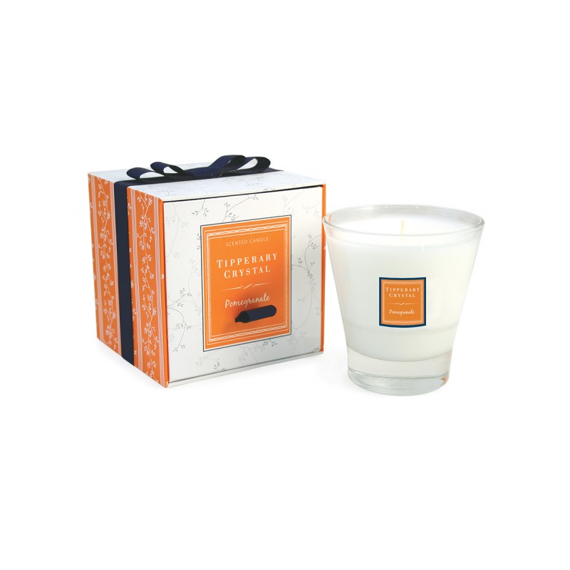 Pomegranate Candle Filled Tumbler Glass Pomegranate Candle Filled Tumbler Glass
