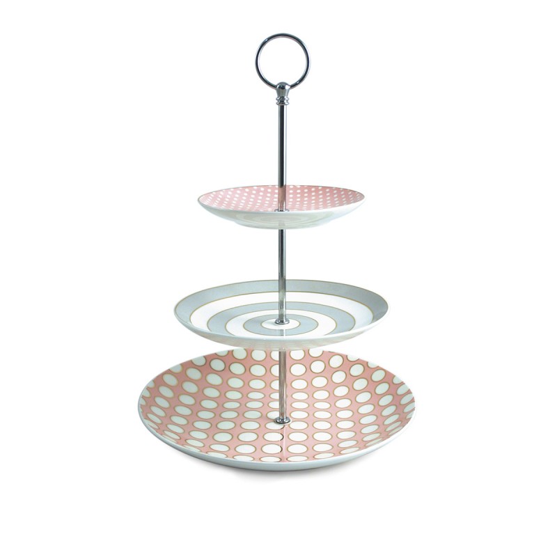 Spots & Stripes Cake Stand - Tipperary Crystal