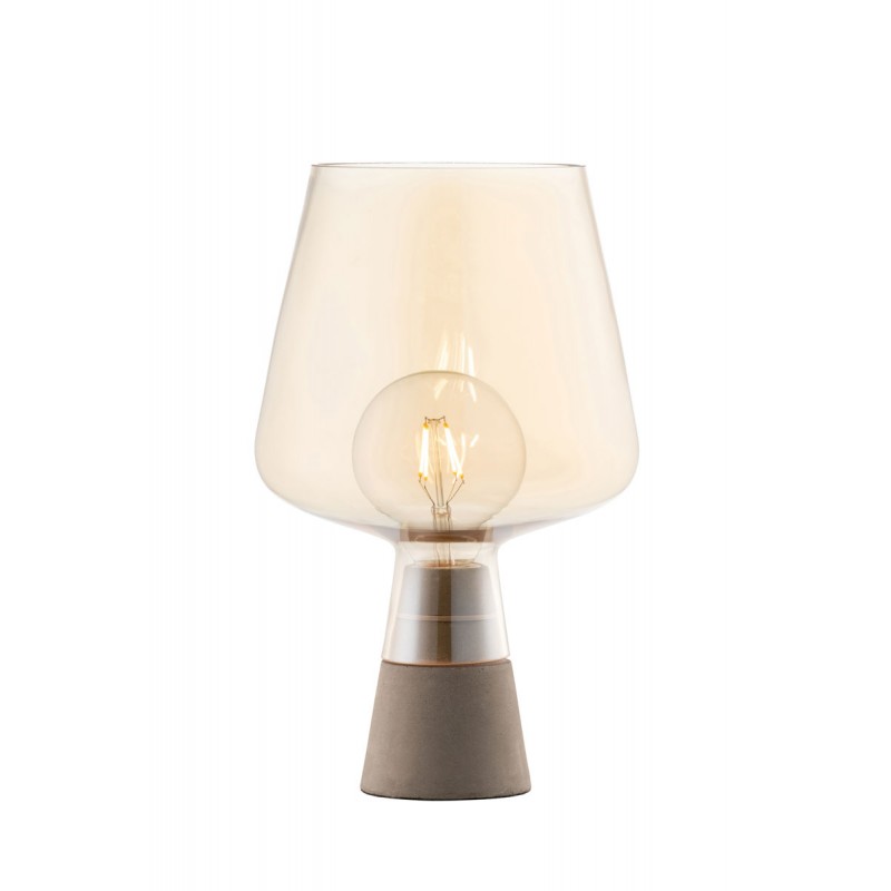Amber Large Glass Table Lamp - Galway Crystal