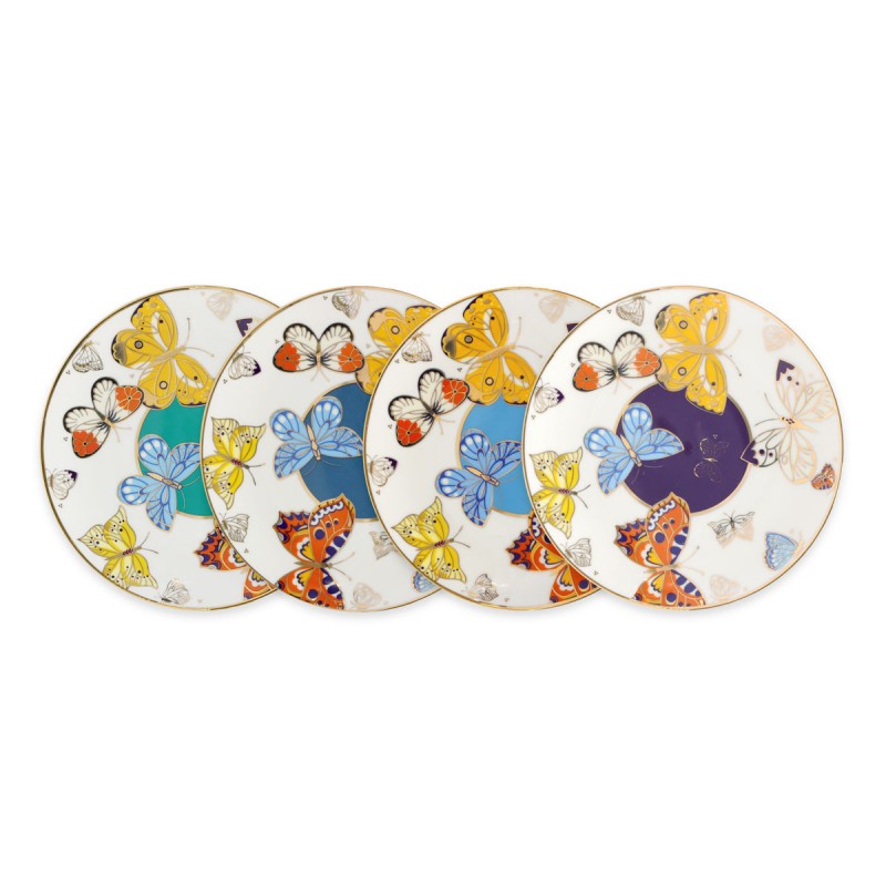 Butterfly Biscuit Plates Set of 4