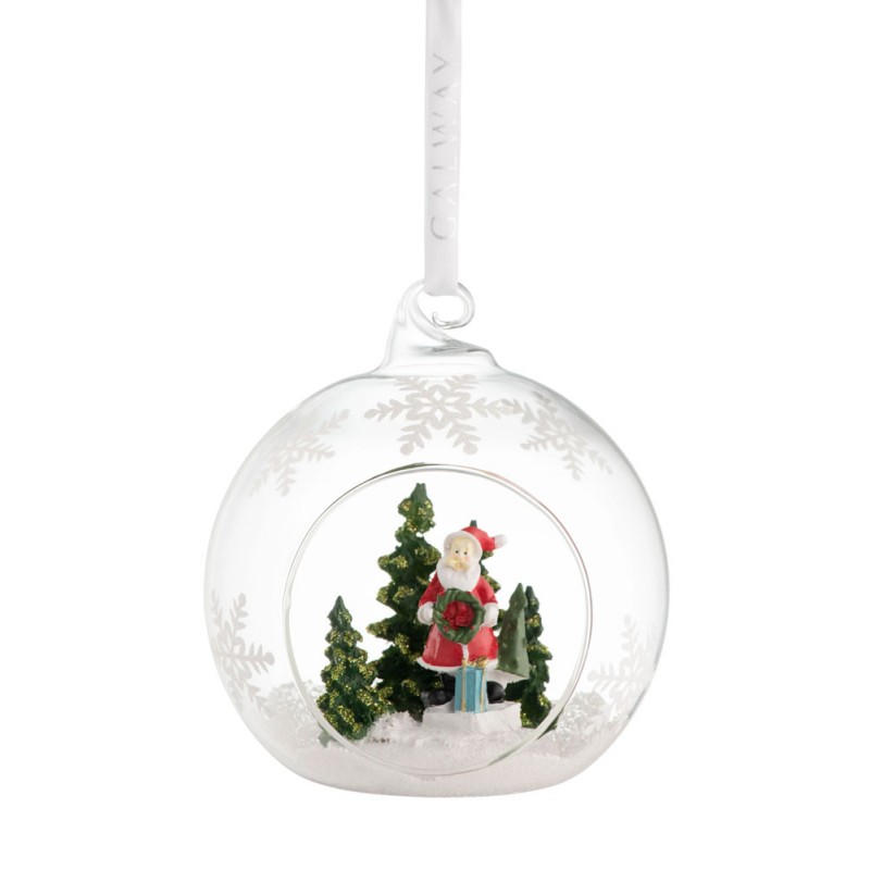 Santa & Tree Bauble Ornament