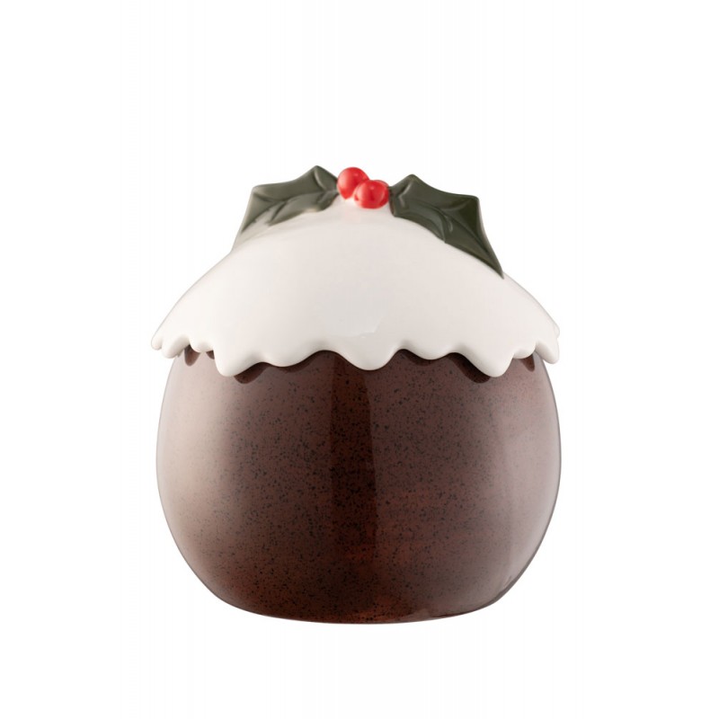 Christmas Pudding Cookie  or Sweet Jar - Belleek Living