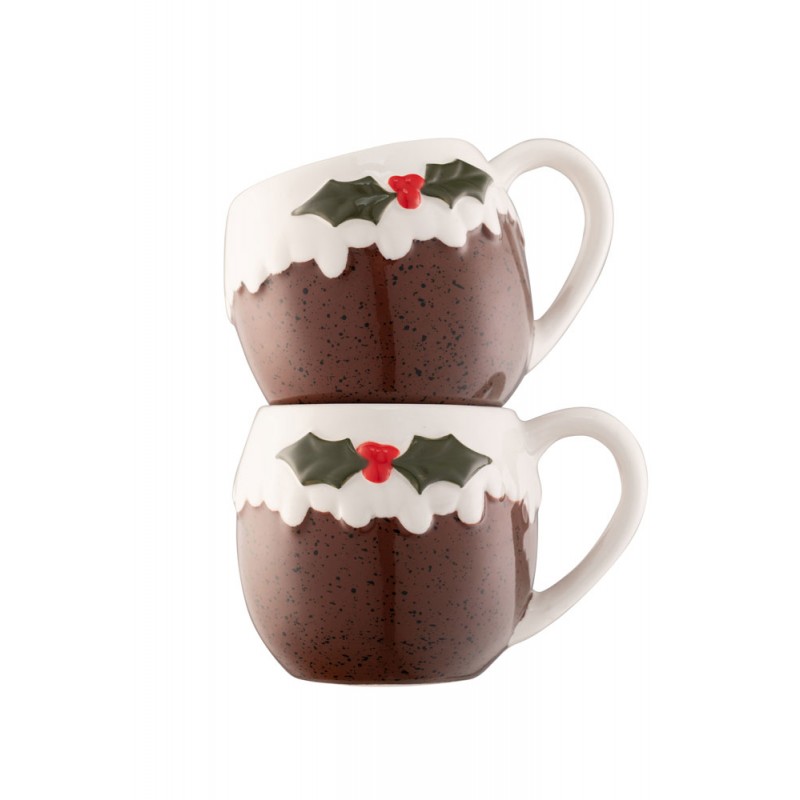 Christmas Pudding Mug (Set of 2) - Belleek Living