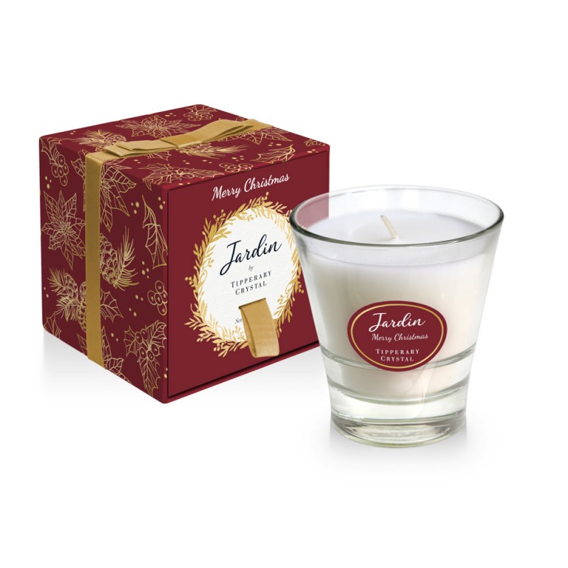 Jardin Collection Christmas Candle - Merry Christmas by Tipperary Crystal