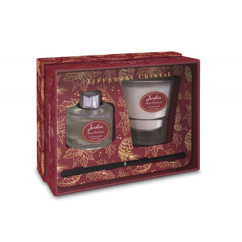 Jardin Collection Christmas Candle & Diffuser Set - Merry Christmas Jardin Collection Christmas Candle & Diffuser Set - Merry Christmas