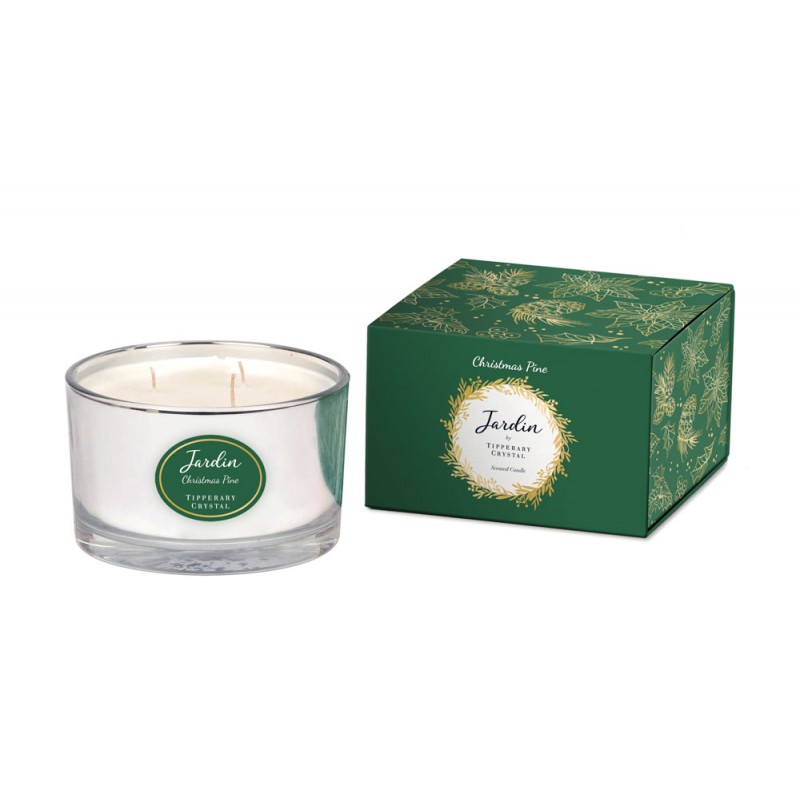 Jardin Collection 3 Wick Candle - Christmas Pine by Tipperary Crystal