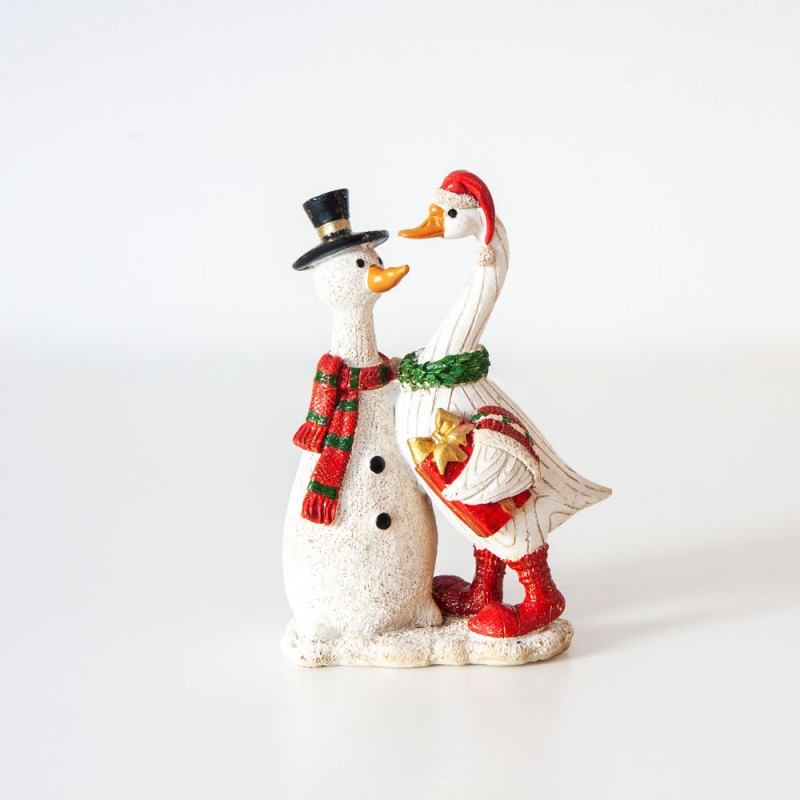 Goose with Snowman (Red) Cherished Moments