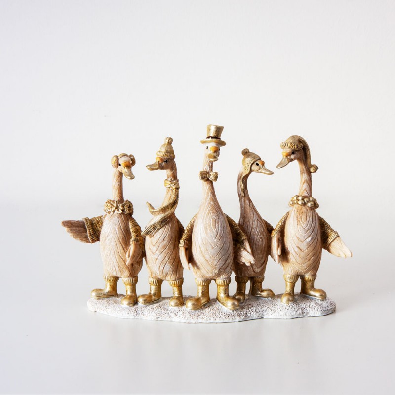 Gaggle of Geese (Gold) - Cherished Moments