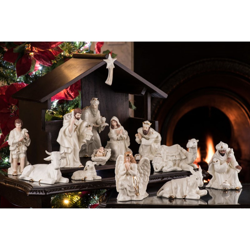 Belleek Living Classic Nativity - Complete 15 Piece Set
