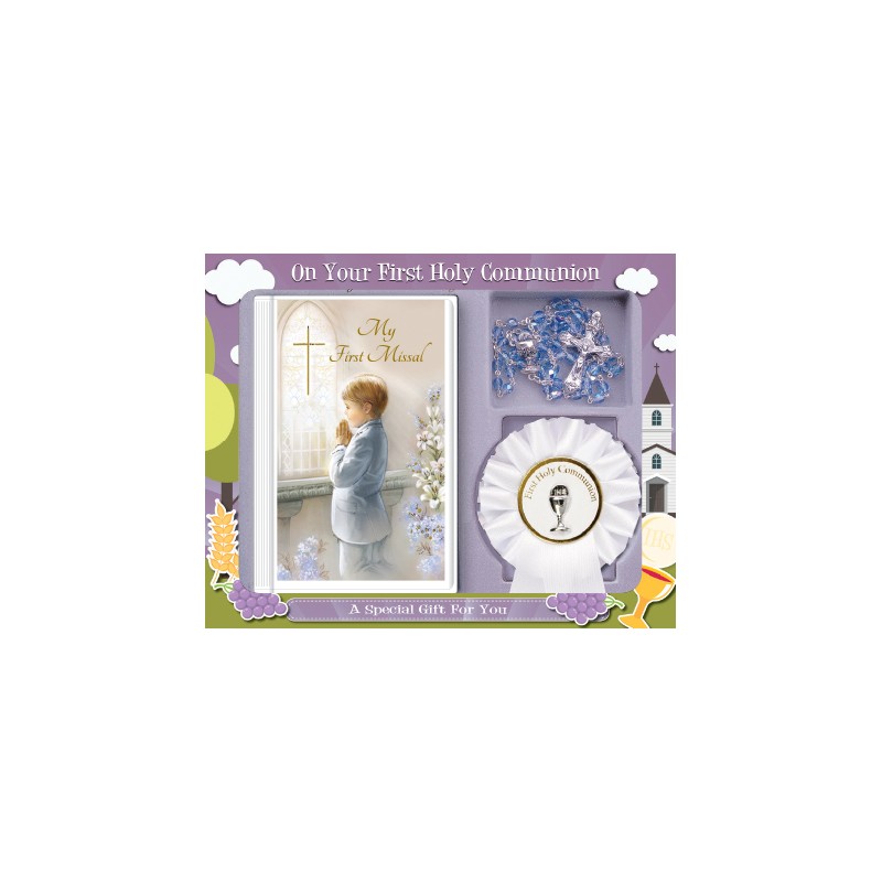 First Communion Rosette Gift Set