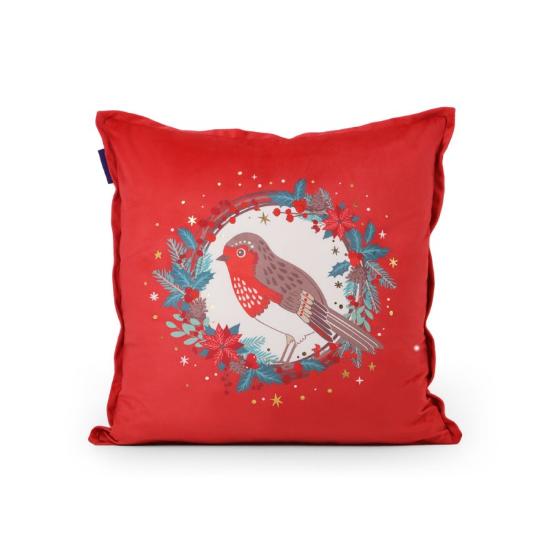 Christmas Cushion - Robin - Tipperary