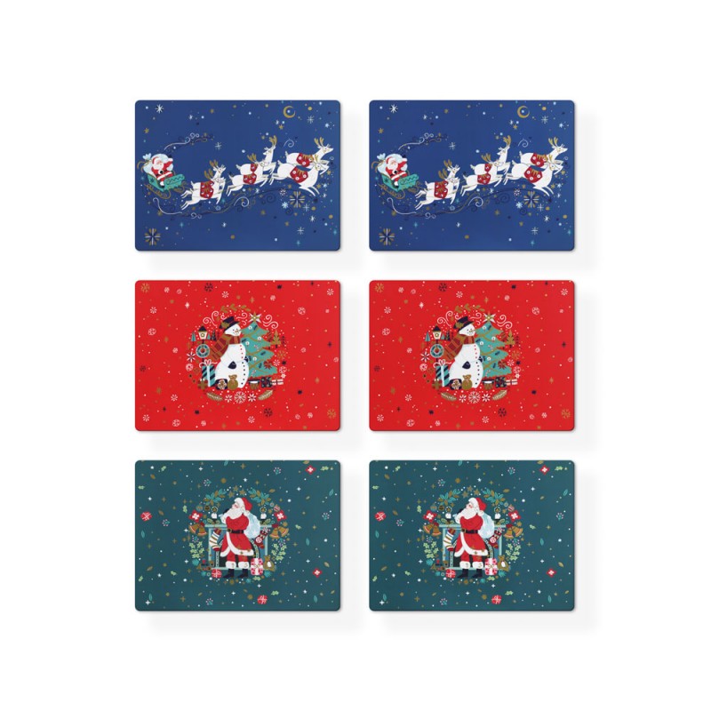 Set of 6 Christmas Placemats - Tipperary