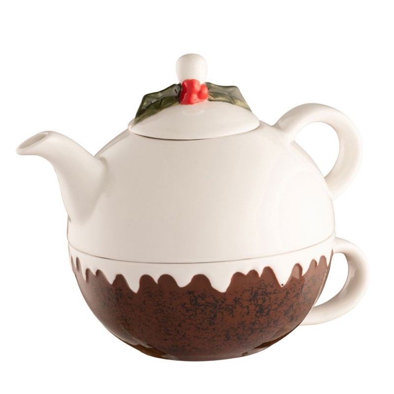 Christmas Pudding Tea for One - Belleek Living