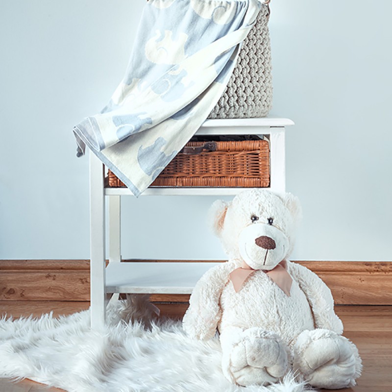 Blue Baby Blanket Elephant Living