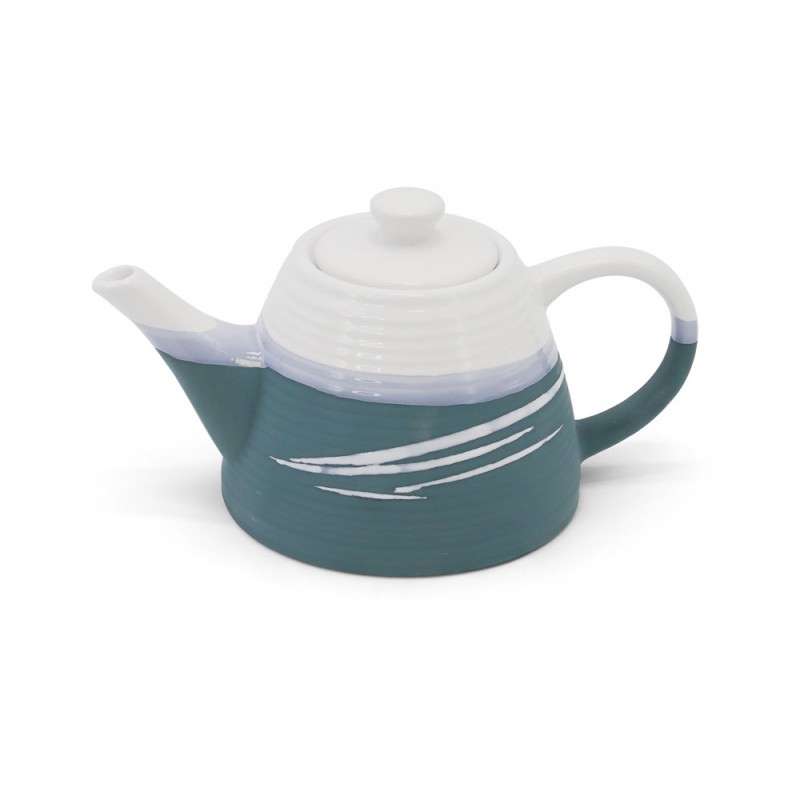 Paul Maloney Pottery Teal Tea Pot
