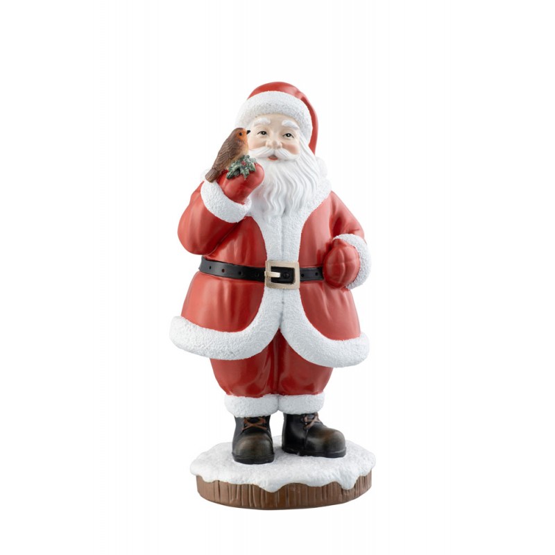 Santa & Robin Figurine