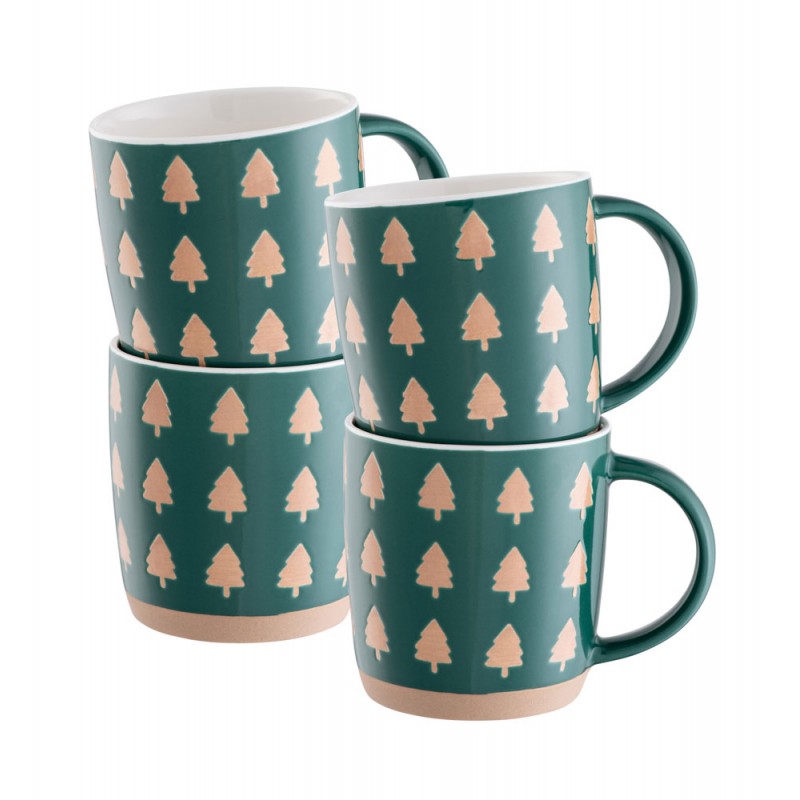 Christmas Tree (Set of 4 Mugs)