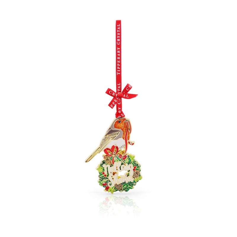 Sparkle Nollaig Shona Robin Decoration