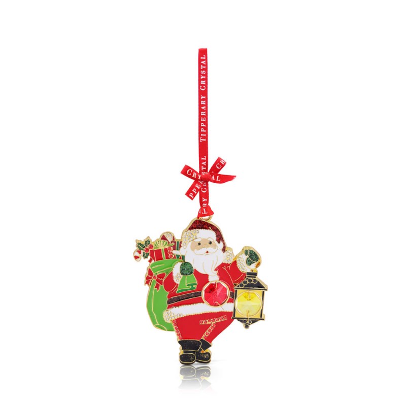 Santa & Lantern Gem Decoration