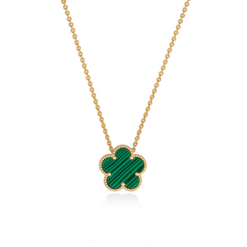 Le Fleur Collection Green Pendant Yellow Gold