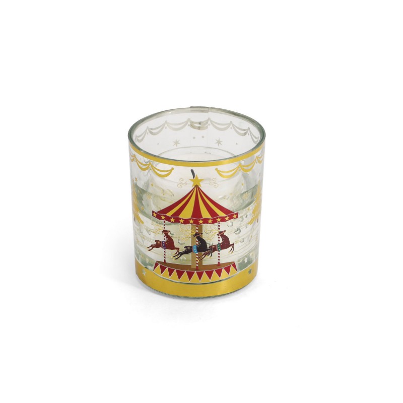 Reindeer Carousel LED Light Up Candle