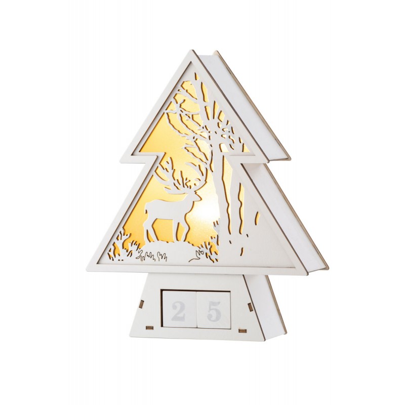 Reindeer Advent Wooden LED - Belleek Living