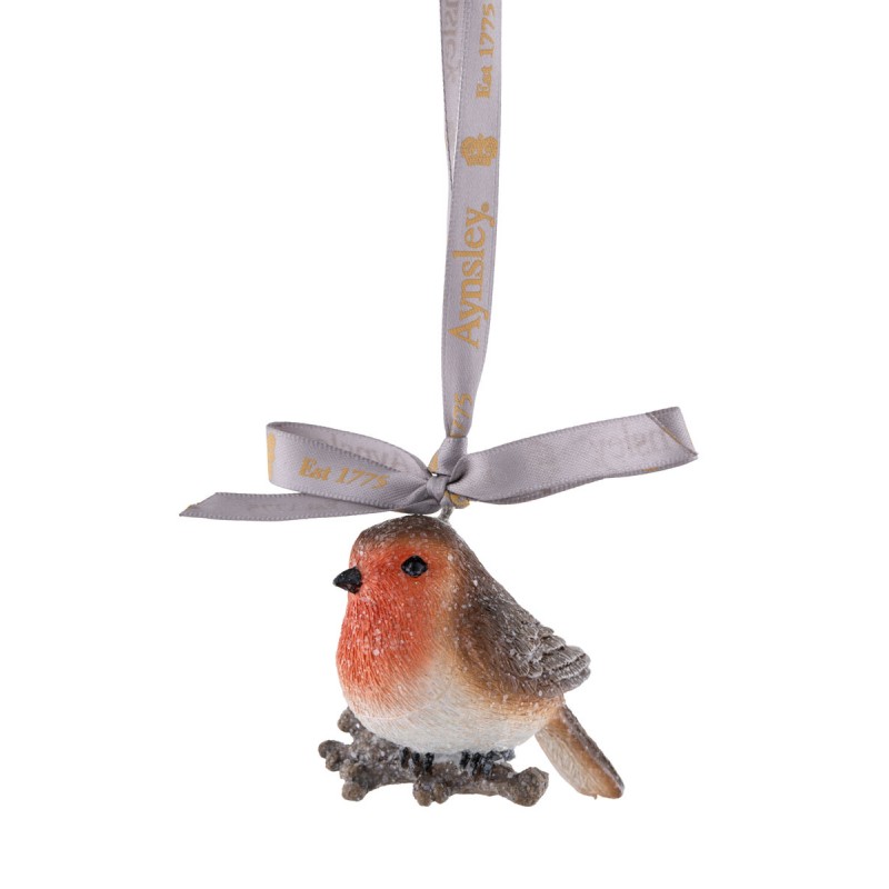 Glitter Robin Hanging Ornament - Aynsley