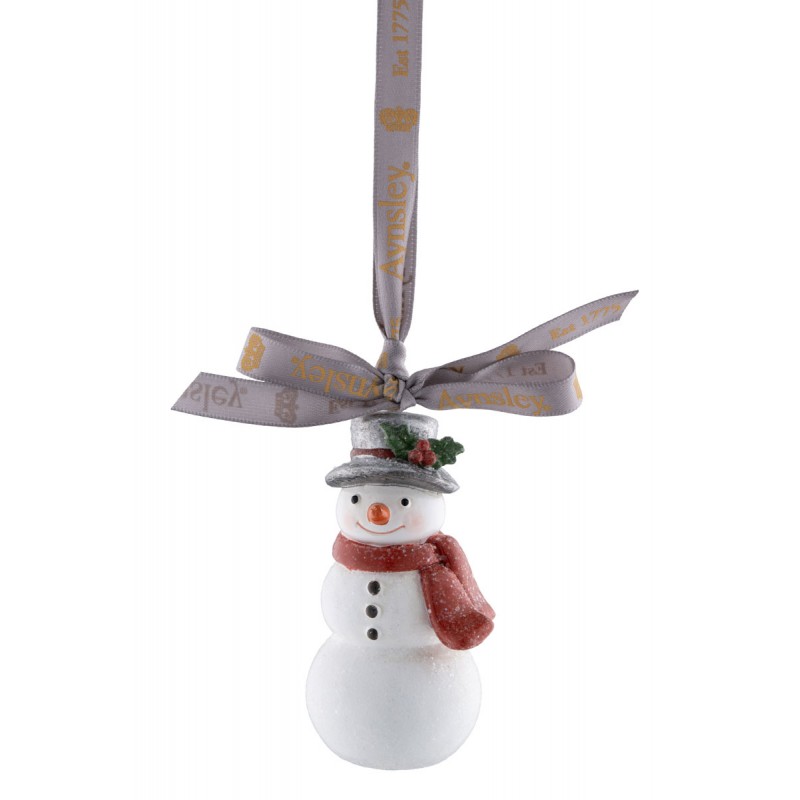 Glitter Snowman Hanging Ornament - Aynsley