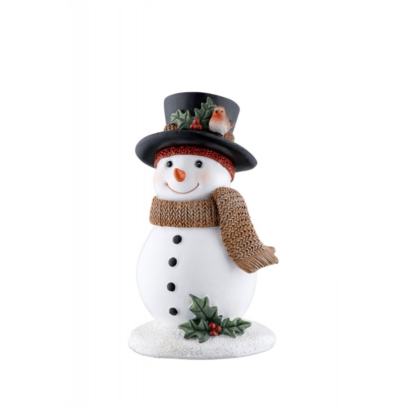 Snowman & Robin Figurine - Aynsley