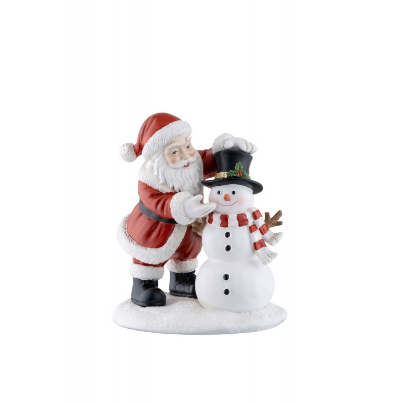 Santa & Snowman Figurine - Aynsley
