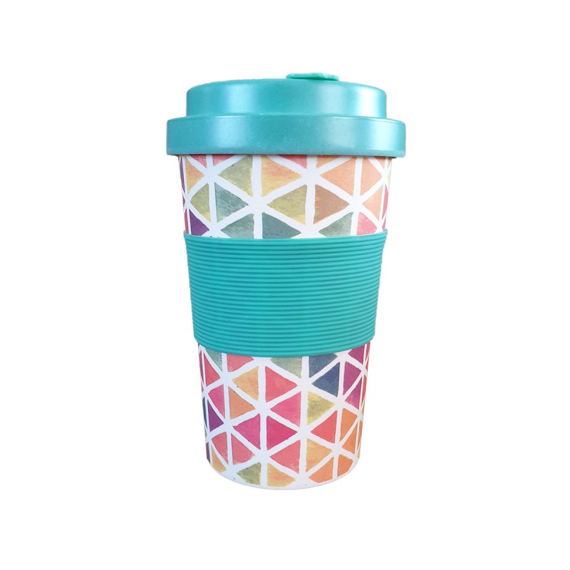 Green Modern Graphic Travel Mug