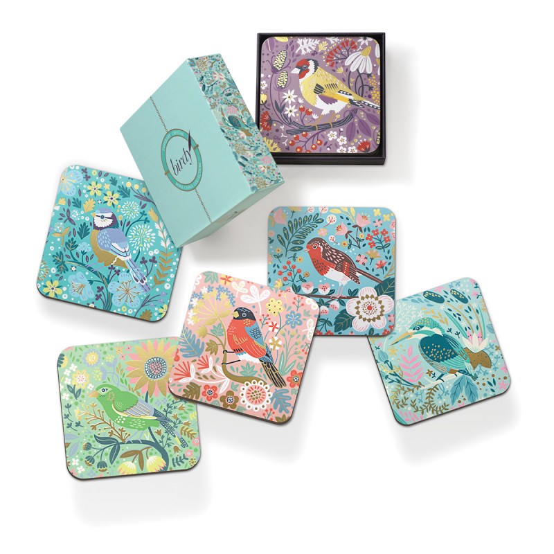 Birdy Coasters - Set of 6